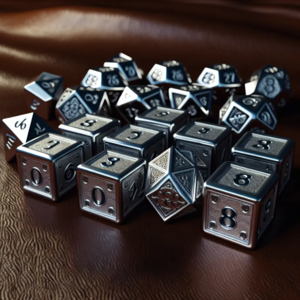 Metalowe kostki rzemieślnicze w średniowiecznym stylu