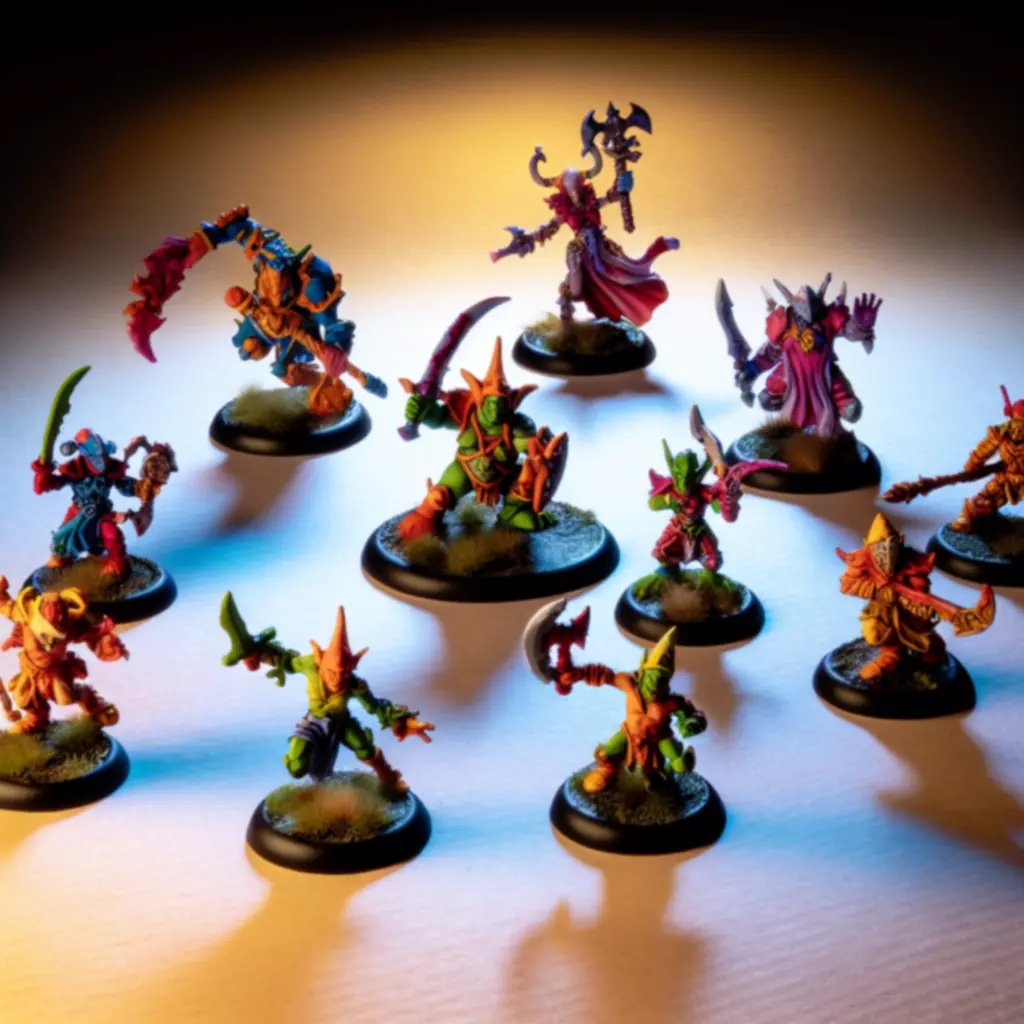 Zestaw pomalowanych miniatur bohaterów do gry